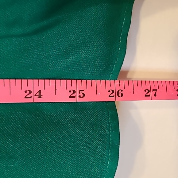 Liz Claiborne Womens V Neck Short Sleeve Blouse Hyper Green Size Large - Picture 10 of 14